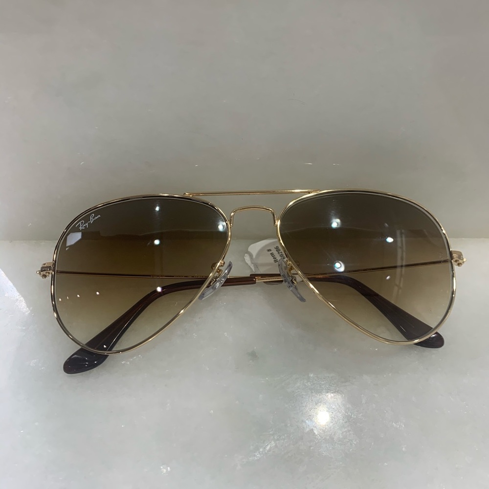 Ray Ban Aviator Gold Sunglasses